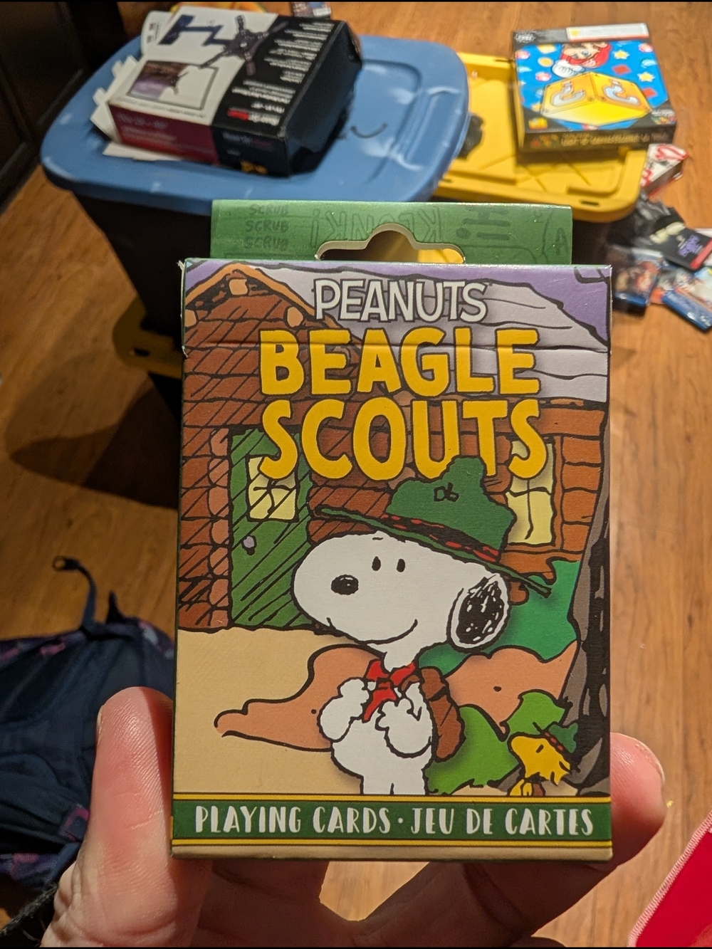 Peanuts Beagle Scouts Playing Cards - Snoopy Design (Green, Yellow, White)
